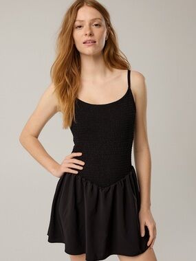 OFFLINE by Aerie Real Me Smocked Flowy Dress